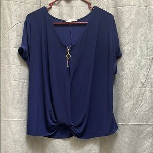 Navy Blue Women's Top